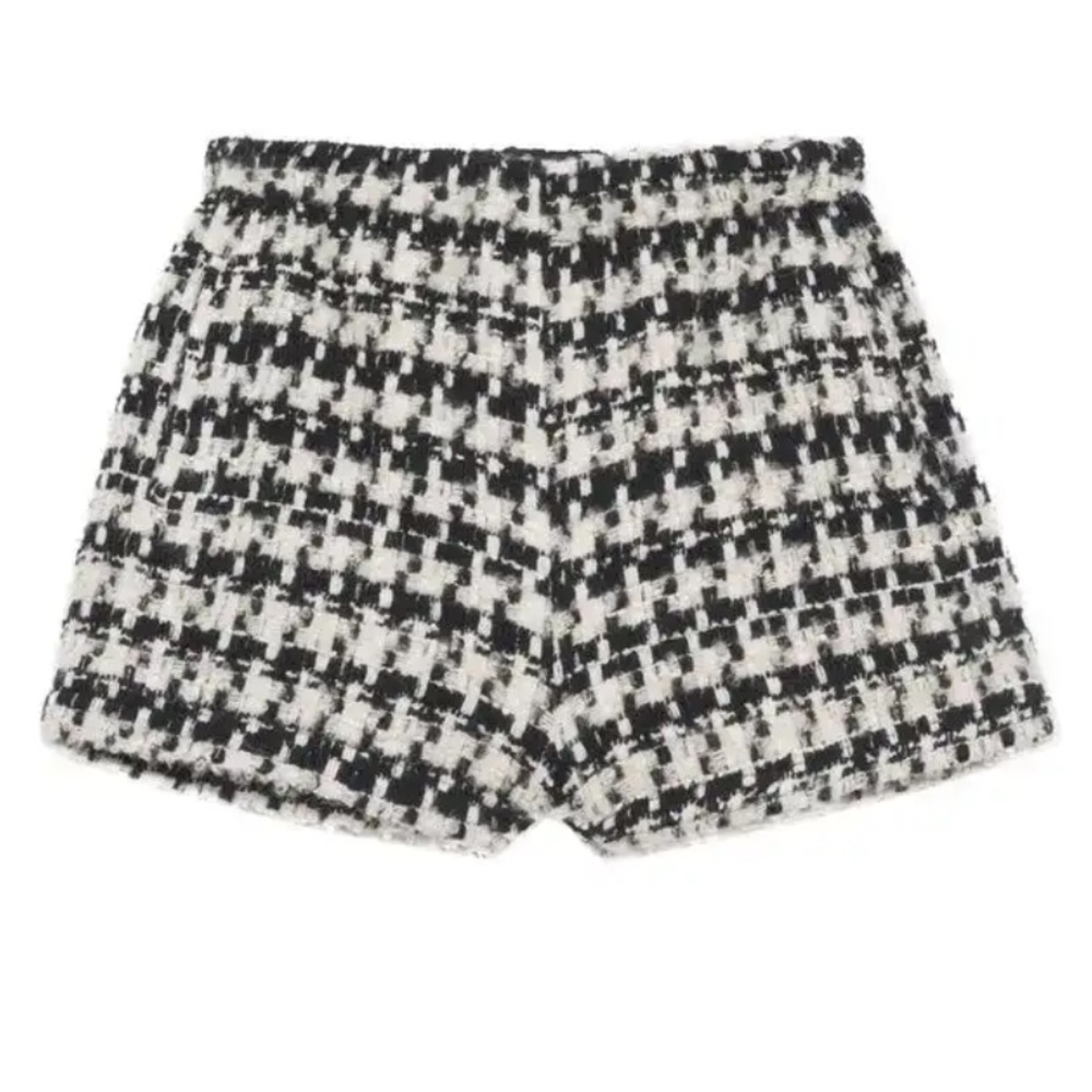 Anine Bing Lyle Houndstooth Shorts